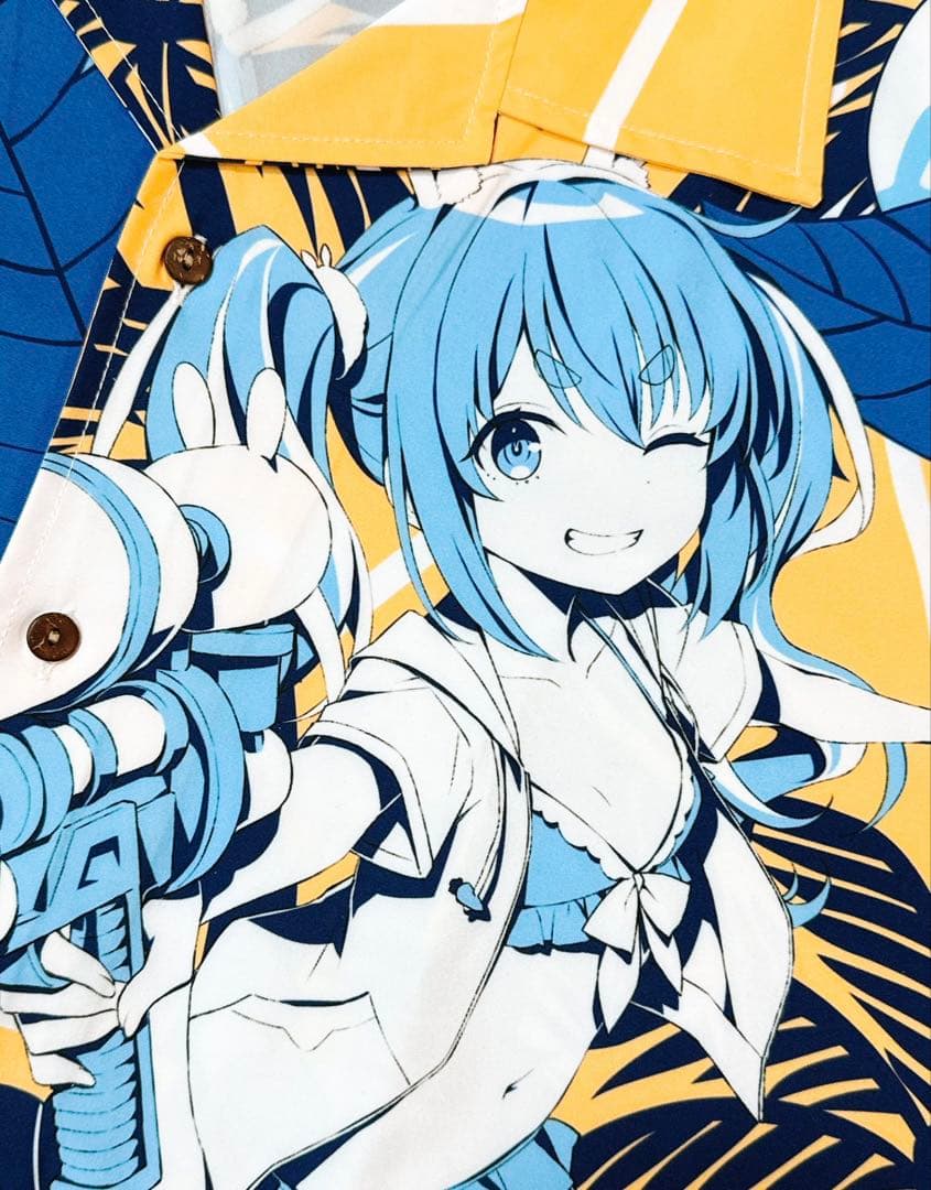 C106 憂姫はぐれ 兎田ぺこら アロハシャツ コミケ - メルカリ