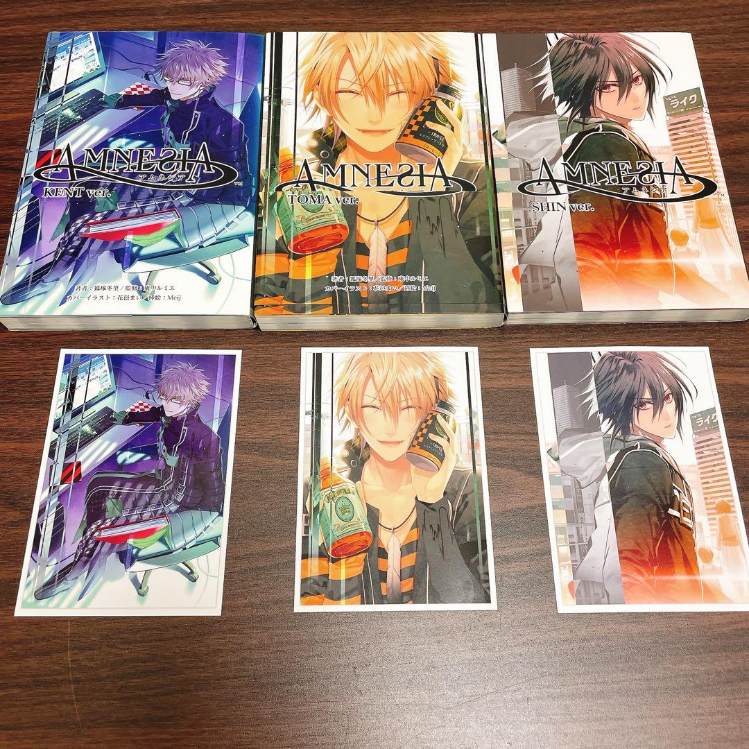 AMNESIA アムネシア 小説 初版 6冊+イラスト集＋1冊セット カード3枚