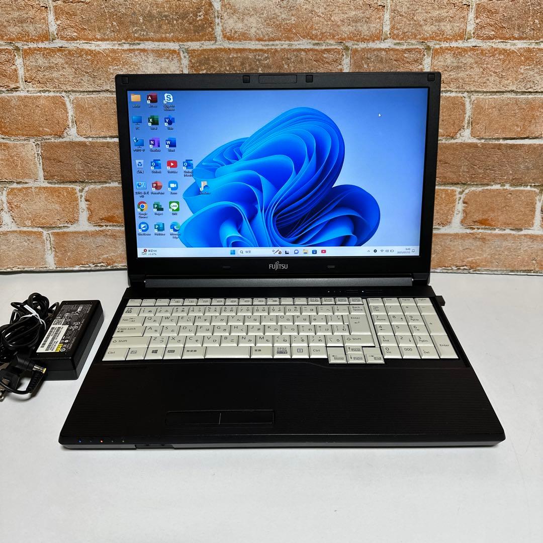 富士通 ノートPC 高速起動SSD メモリ8GB オフィス2024年入りおすすめ