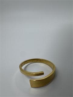 《美品/日本製18金》K18ゴールド オープンリング1.19g 11号