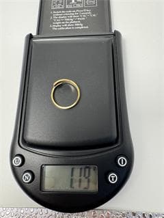 《美品/日本製18金》K18ゴールド オープンリング1.19g 11号