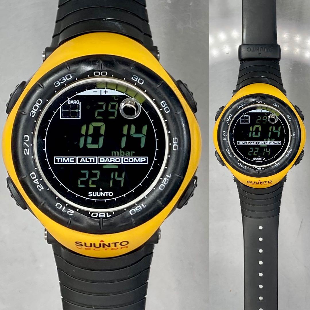 美品 SUUNTO スント VECTOR ベクター イエロー ブラック 廃盤 - メルカリ