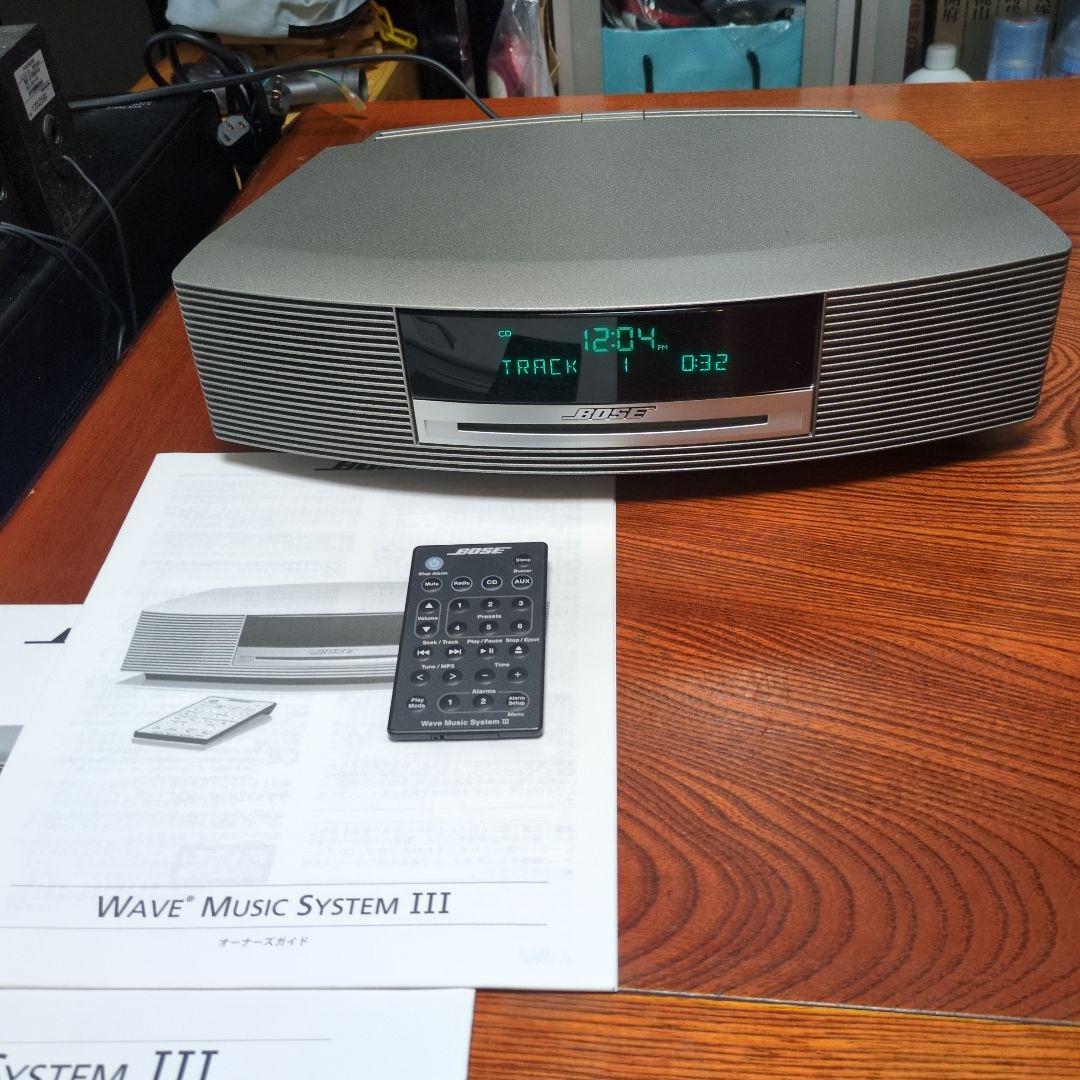 BOSE Wave Music System Ⅲ完動品純正リモコン純正コード取説 リモコン Bose ウェーブ ミュージック システム AWRC 音楽システム