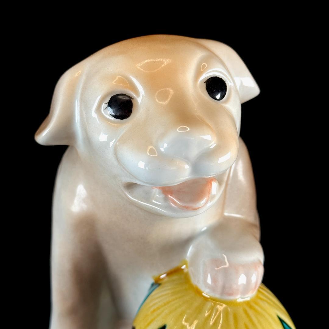 希少！ 九谷焼 幸洋造 犬置物 玉犬 高さ15cm - メルカリ