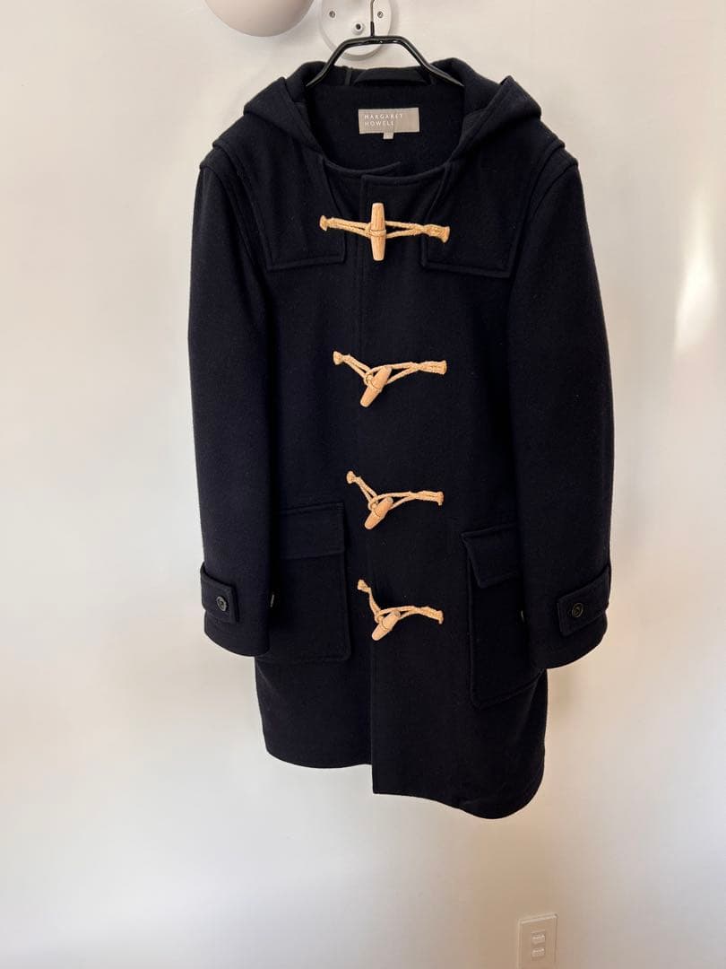 MARGARETHOWELL FOXBROTHERS ダッフルコート ネイビーM MARGARET HOWELL（マーガレットハウエル）の「HEAVY MELTON（ダッフル