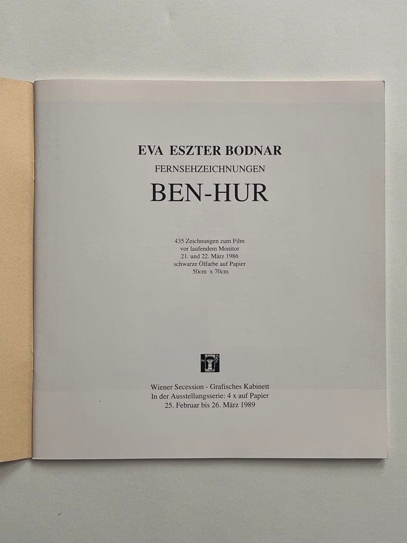 希少画集 EVA BODNAR BEN-HUR / kinfolk 本