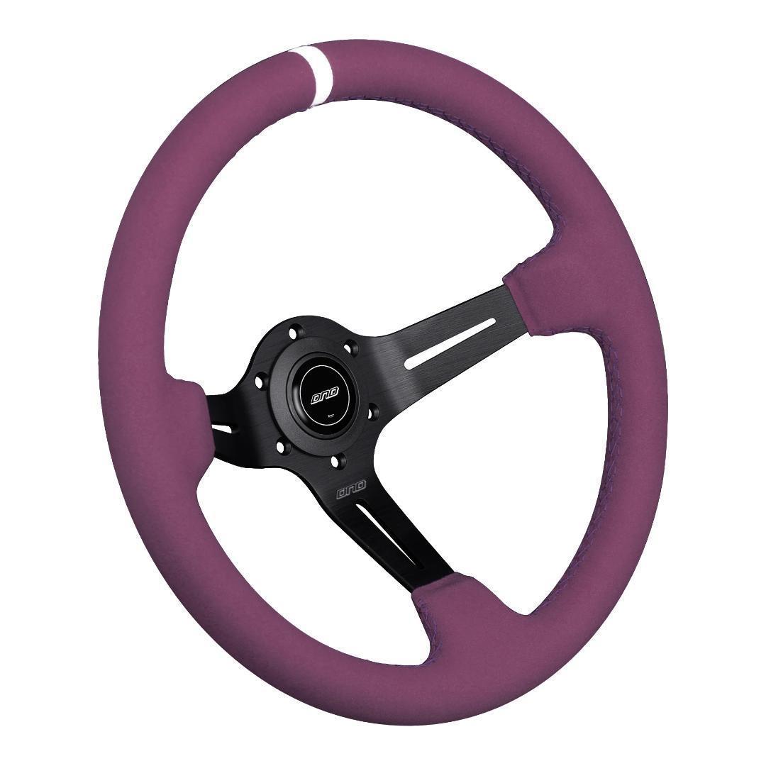 DND パープル フルカラー アルカンターラ ステアリング USDM ハンドル