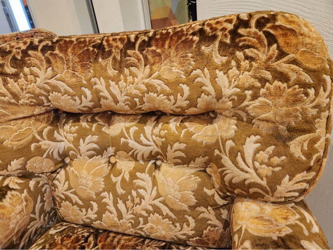 オールドカリモク old karimoku 金華山 アンティーク 1人掛けソファ