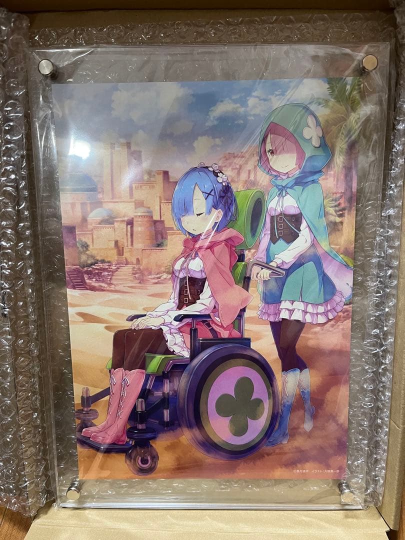 MF文庫J20周年記念 リゼロ アクリル額装入り複製原画 - メルカリ