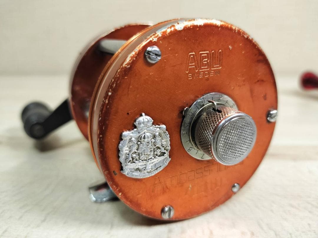 ☆ABU GARCIA アブ アンバサダー 4000D ビンテージリール 橙