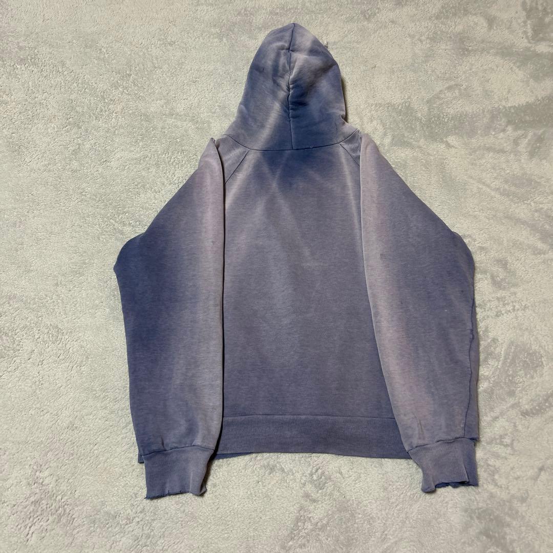 破格】鬼フェード60sスウェット茄子紺フルジップパーカー - メルカリ