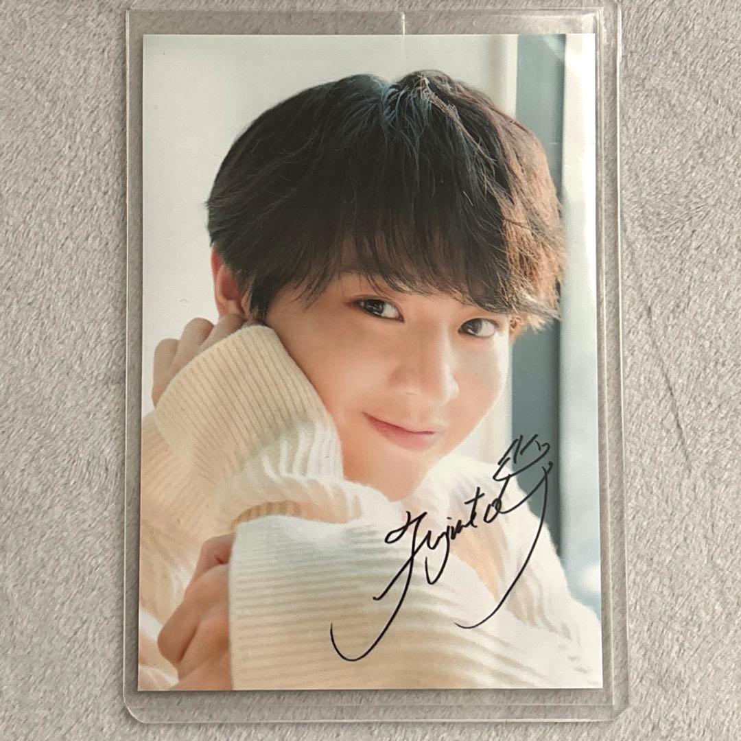 藤本洸大 サイン入り ブロマイド JUNON L版 - メルカリ