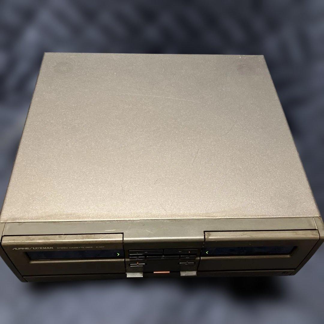 【新年価格】《完動品》ALPINE LUXMAN K007 Wカセット