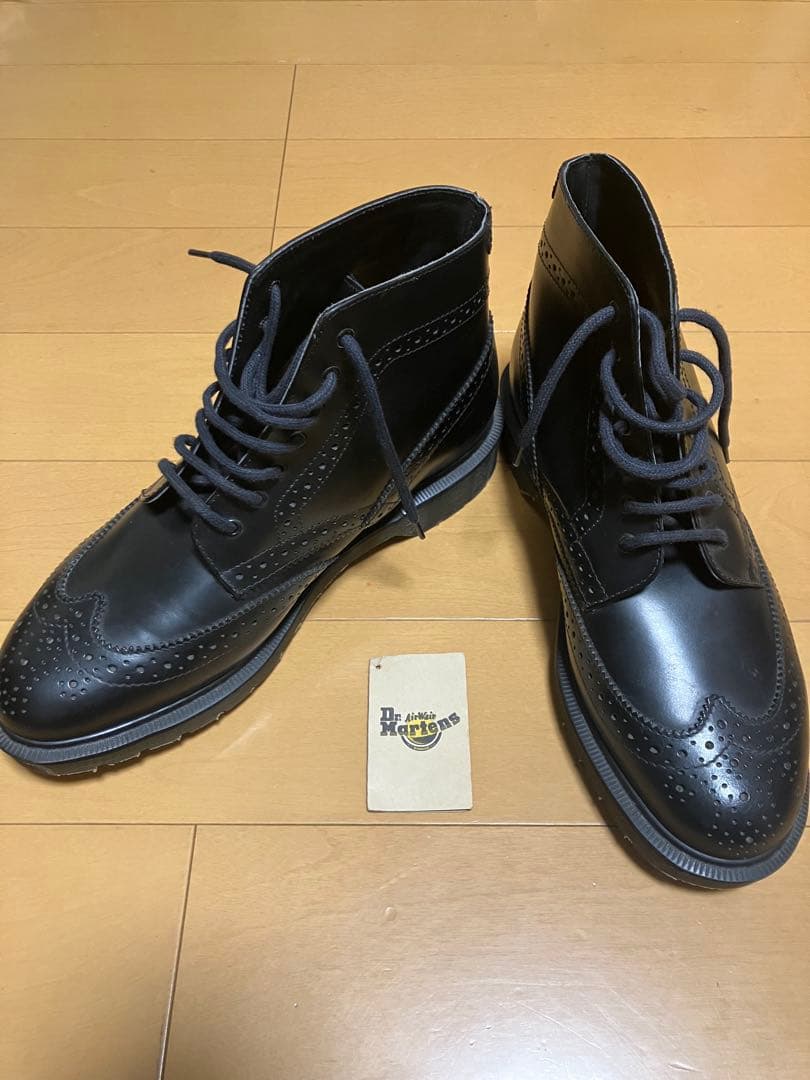 DR.MARTENS 9582 ウィングチップ 7ホール 黒8.5イングランド製 - メルカリ