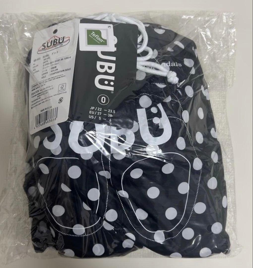 SUBU ドット柄 スリッパ 22〜23.5cm サイズ0 I've レイ　⑥