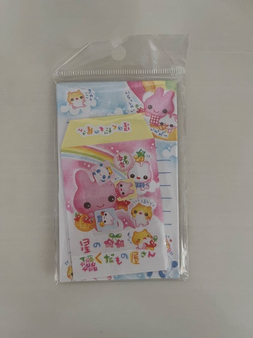 平成レトロ　カミオ　星のくだもの屋さん　ミニレターセット 平成レトロ メモ帳 ミニレター 付箋 2点セット カミオジャパン - メルカリ