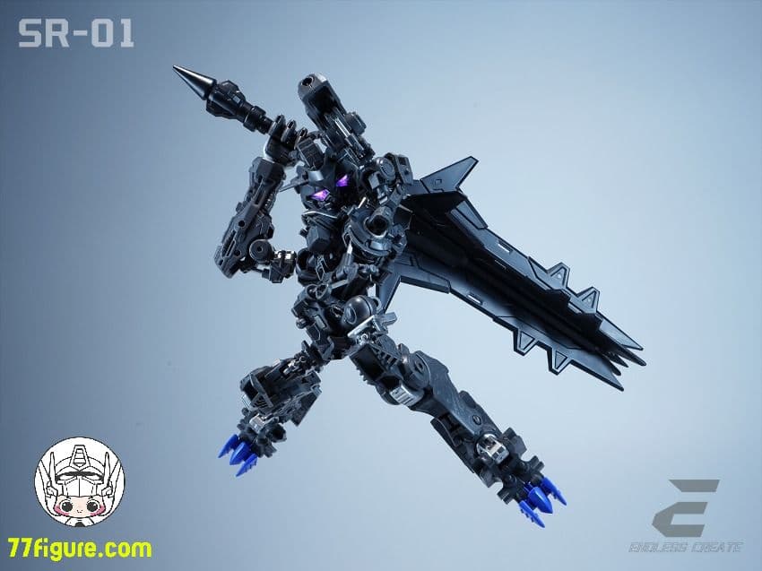 海外 中華製バエル バルバトス似 形態切替 MGSD相当 発光 組立式