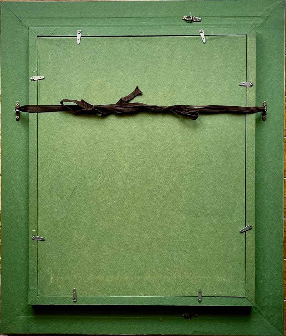 清原啓一 真作「李朝壺の薔薇」 油彩6号 サイン 裏面に題名・署名 格調