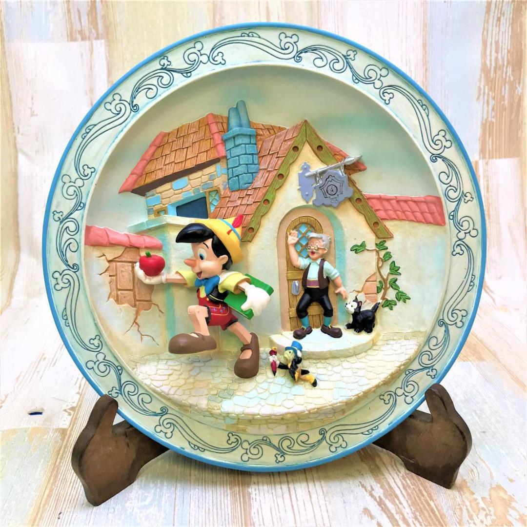 ピノキオ フィガロ ジミニークリケット ゼペットじいさん レリーフ