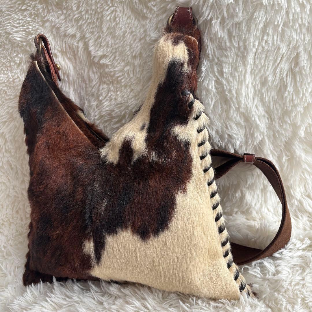 ELENA GIRARDI ハラコ レザー ショルダーバッグ - メルカリ