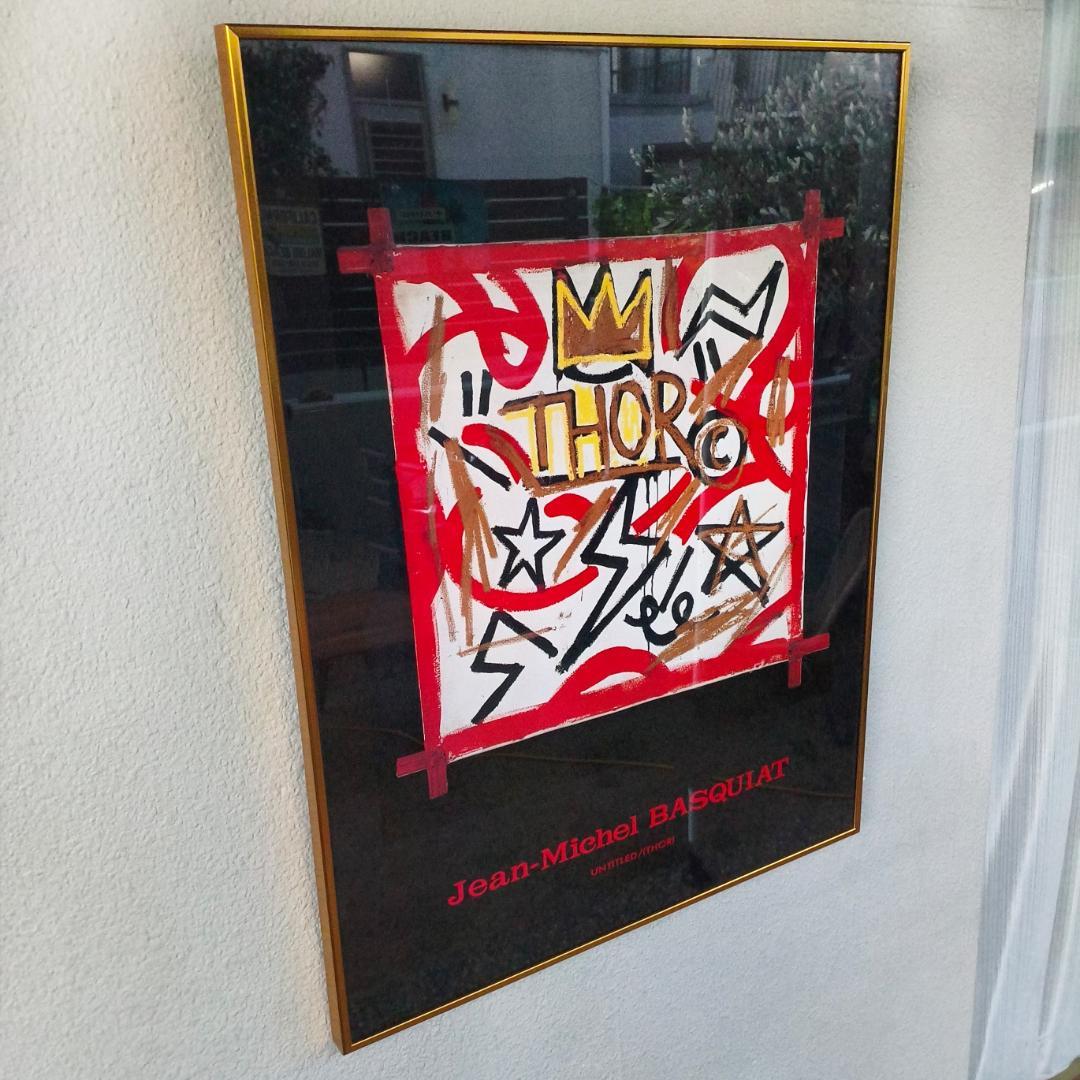 ジャン ミシェル バスキア \"THOR\" 雷神 アートポスター 額縁入り