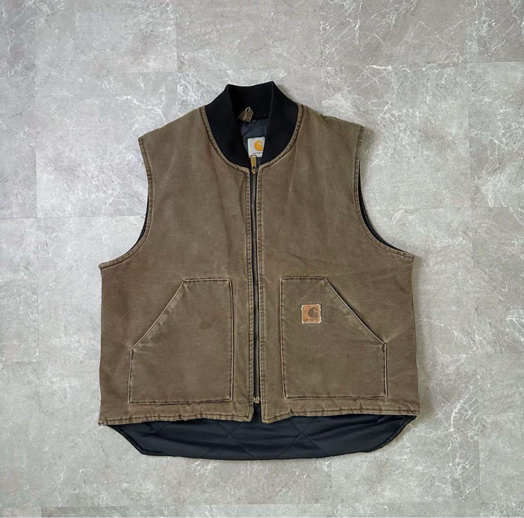 90s 星タグ USA製 Carharrt カーハート ダック ベスト CHT - メルカリ