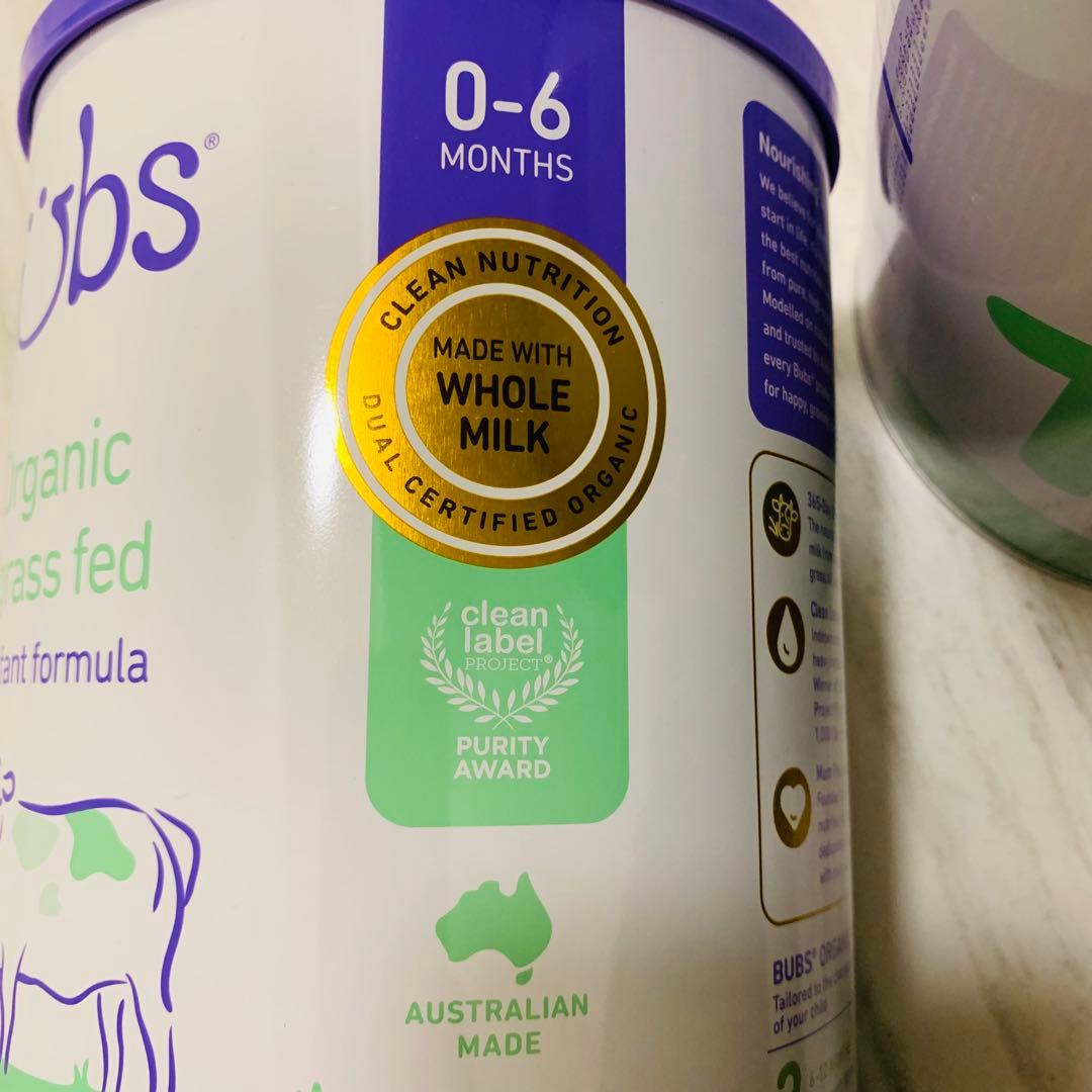 New缶】Bubs バブズ牛の粉ミルクス テップ1(0ヶ月〜6ヶ月)6