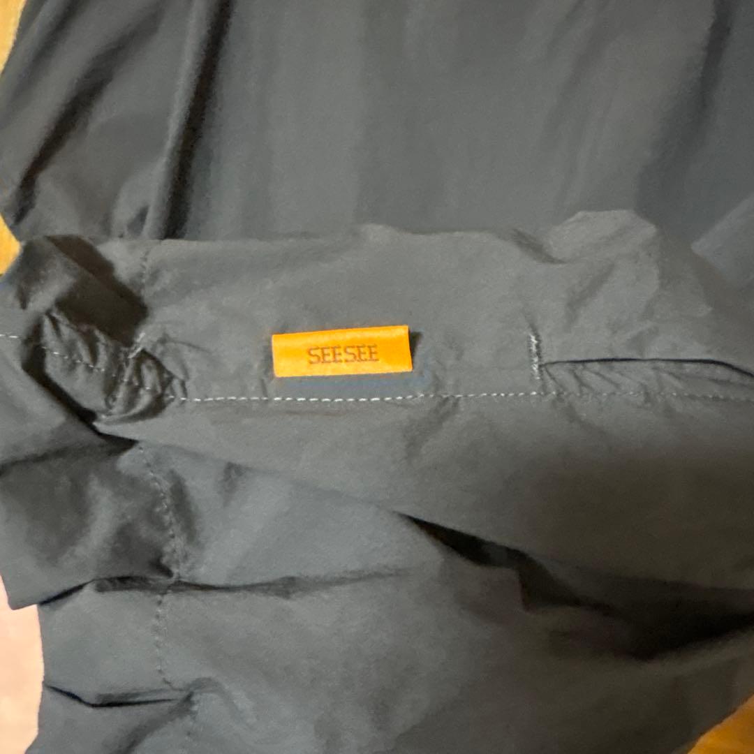 SEESEE ネイビー ナイロン プルオーバー 半袖 - メルカリ