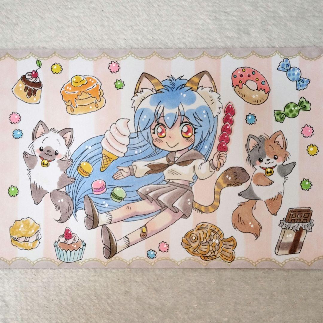 手描きイラスト 原画 オリジナルイラスト - メルカリ