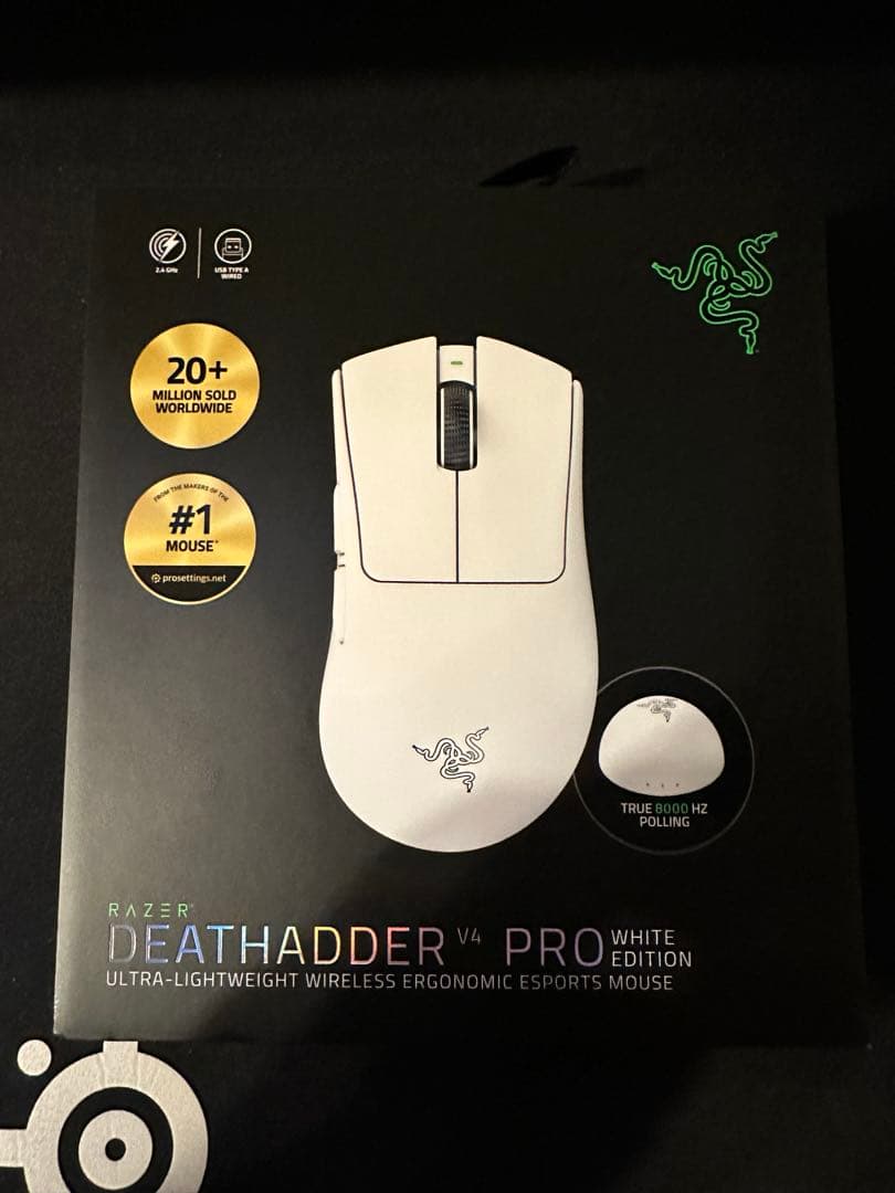 中古】【美品】Razer DeathAdder v4 Pro White - メルカリ