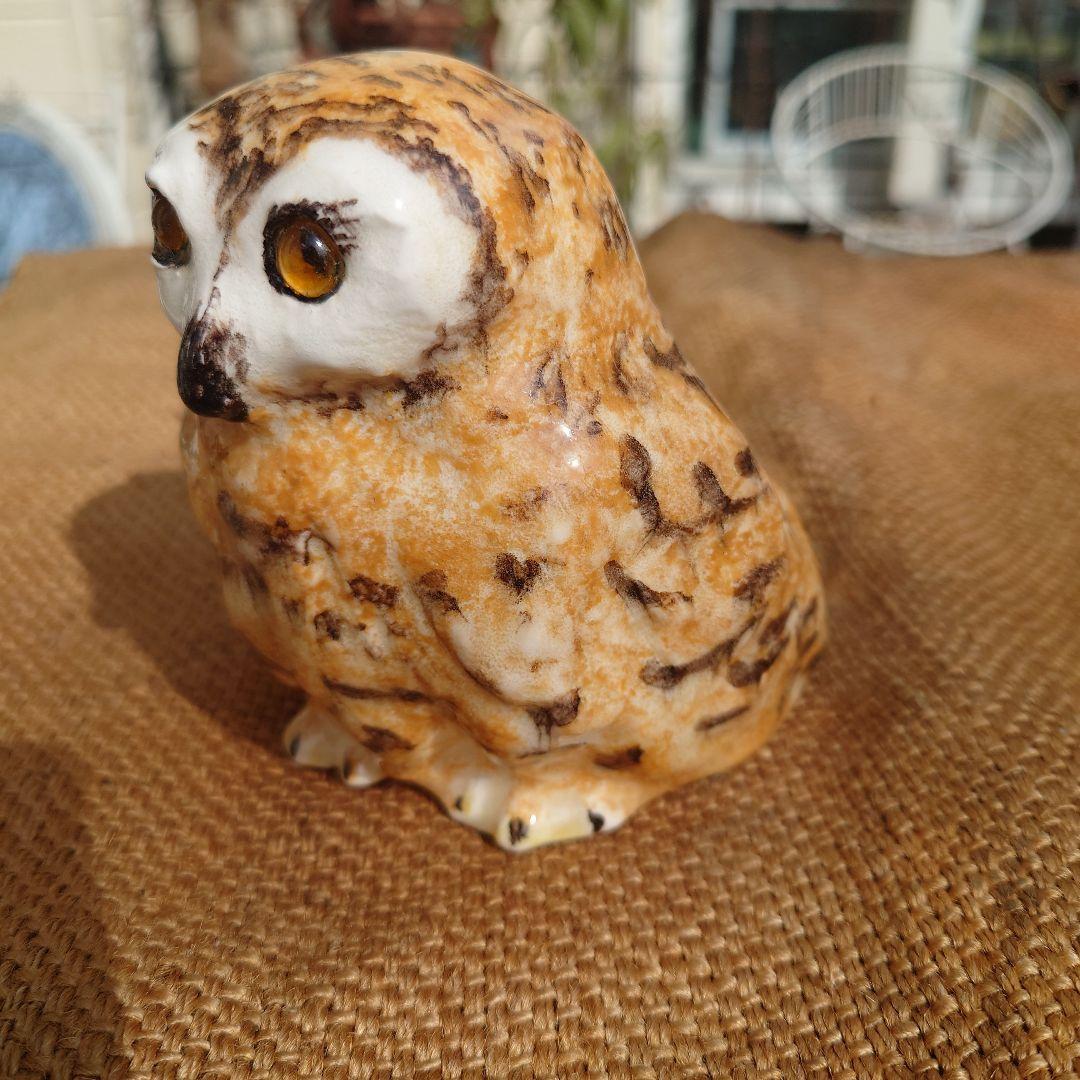 WINSTANLEY OWL ふくろうのオブジェ(黄色)
