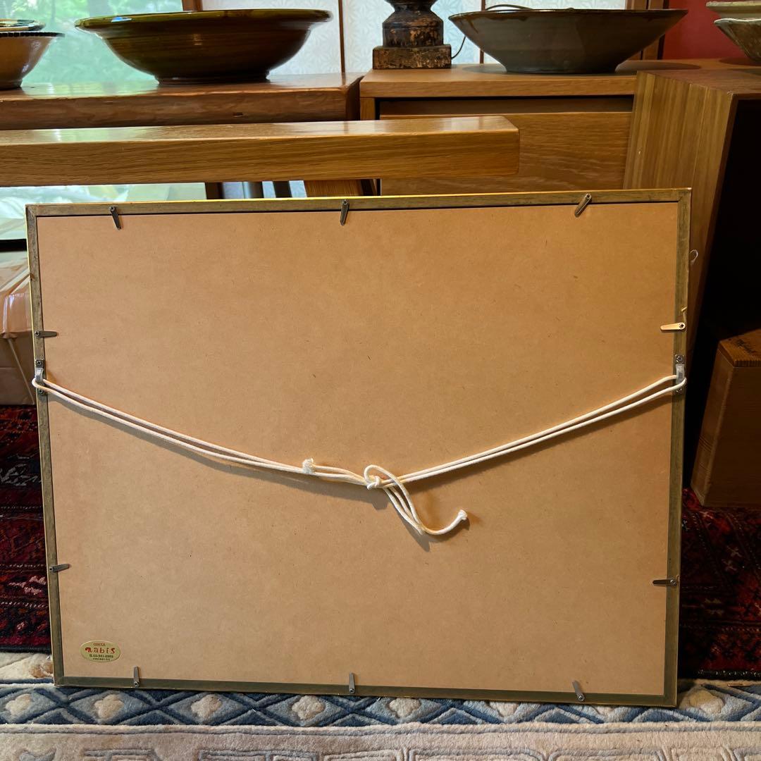 関口俊吾 水彩画 Seki guchi 金色フレーム