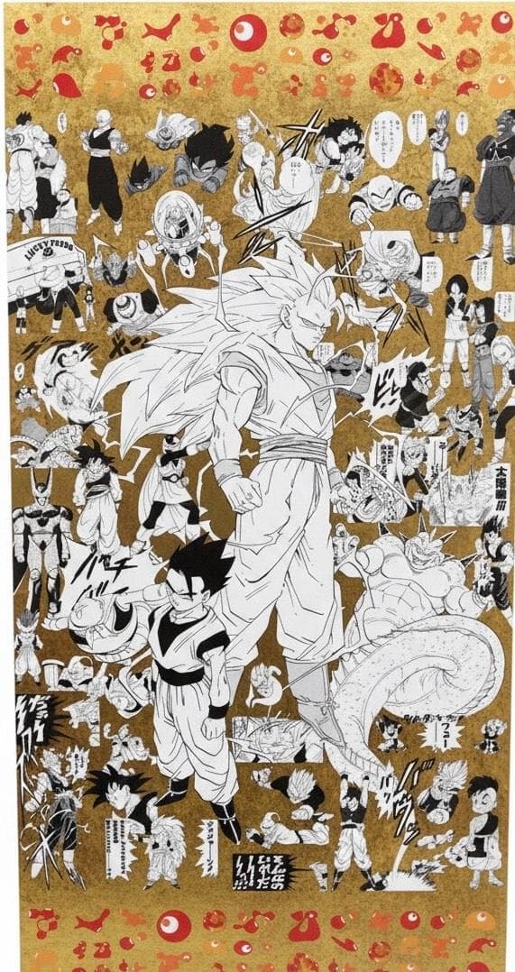 格安】大阪関西万博 ドラゴンボール 特殊加工印刷ポスター 全4種 鳥山