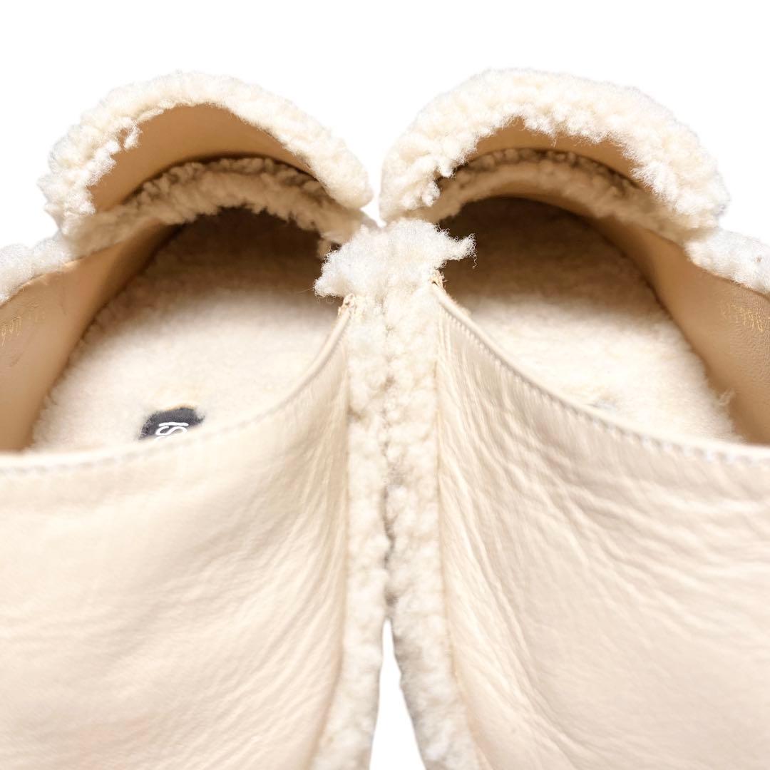 Sergio Rossi セルジオロッシ ボアパンプス フラット スリッパセルジオ