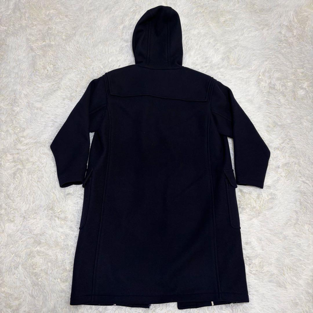 美品 オーシバル ジーロンラム メルトン ジップ フード 比翼ウール