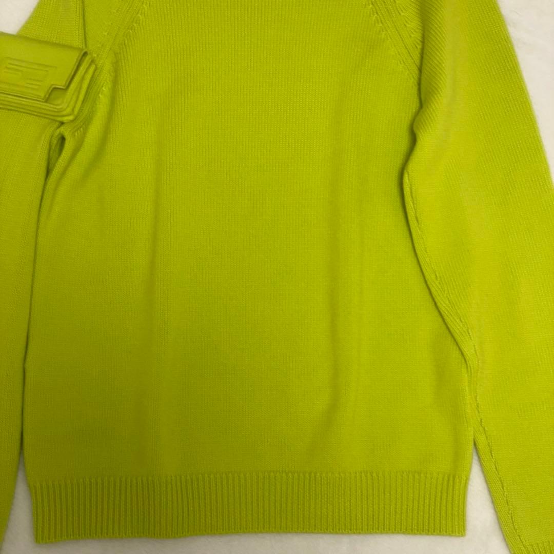 FFロゴ✨フェンディ2022年製 クールネック プルオーバー ポーチ ニット