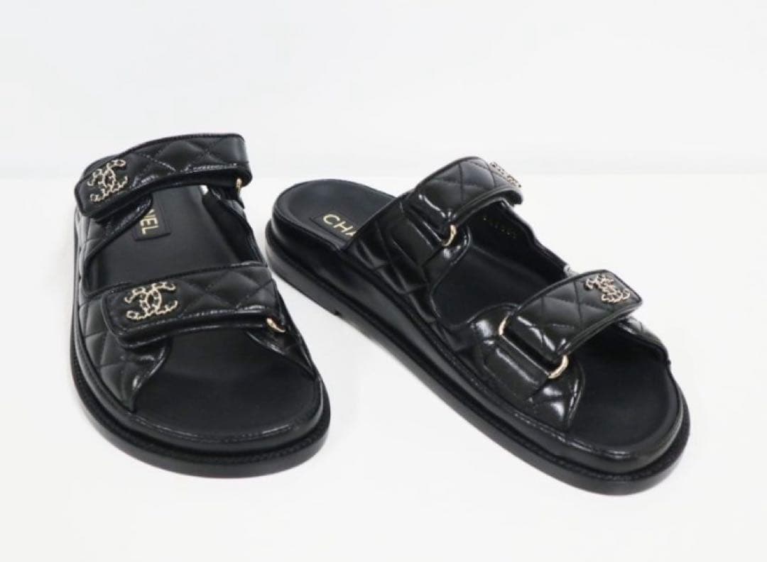 美品 CHANEL フットベット サンダル - メルカリ