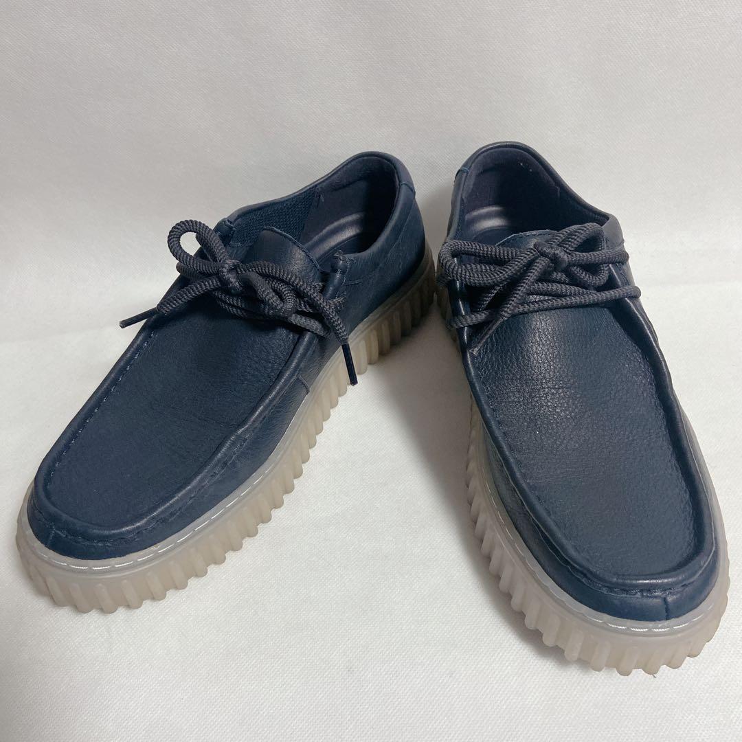 【美品】Clarks torhill lo クラークス　トーヒル ロー ネイビー クラークス Clarks Clarks Torhill Lo（クラークス トーヒル ロー