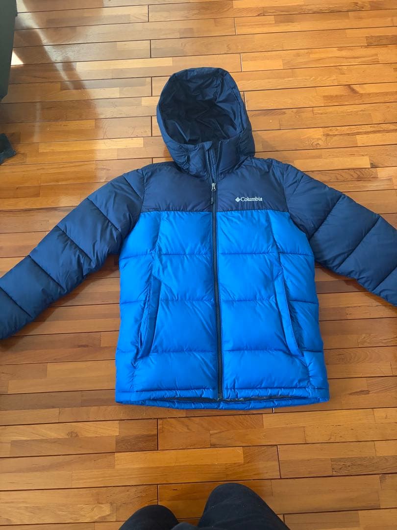 Columbia ダウンジャケット 青/ネイビー 中古・古着通販】Columbia (コロンビア) ダウンジャケット ネイビー