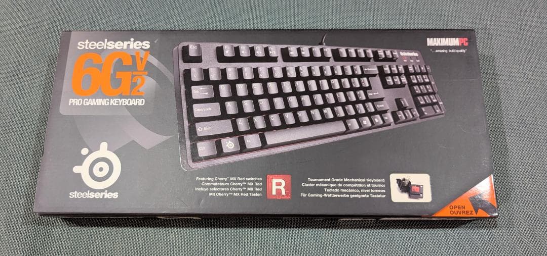 SteelSeries 6GV2 メカニカル ゲーミングキーボード SteelSeries 6G v2 - Keyboard - USB - key switch: CHERRY MX Red