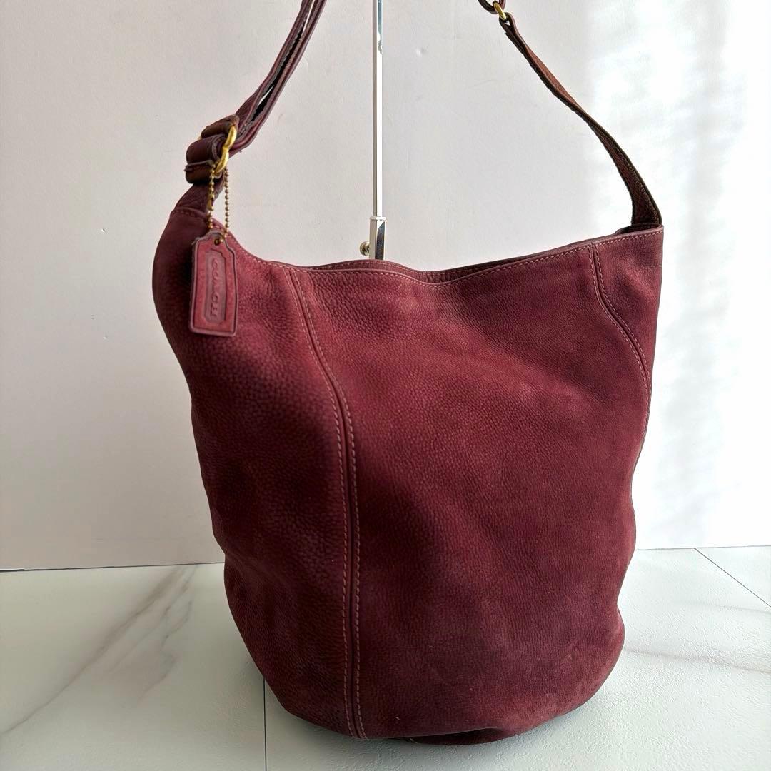 希少 vintage COACH ショルダーバッグ ヌバック バケツ スウェード COACH（コーチ） 希少 オールドコーチ ヴィンテージ ヌバック 巾着
