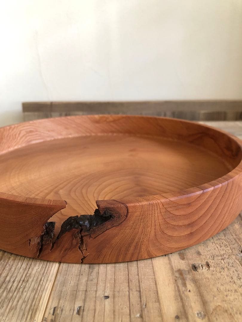 Peonies様専用 ふじい製作所 1点もの 欅丸盆