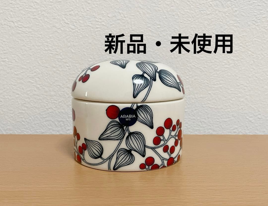 新品 アラビア ルノ フロストベリー ジャー蓋付き キャニスター - メルカリ