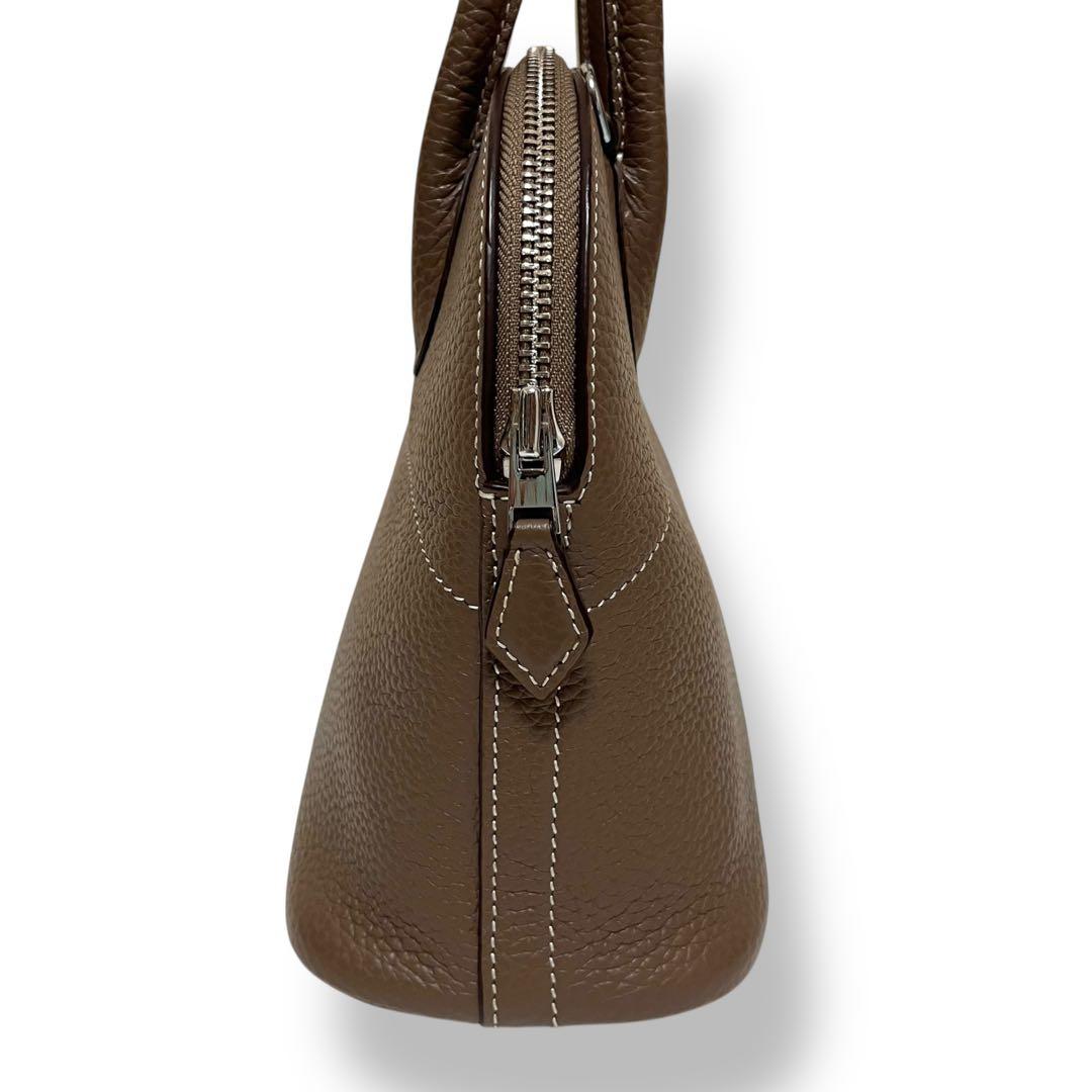 おまけ付✨楽天4U マカロン ブガッティバッグ27 エトゥープ 本革 2Way