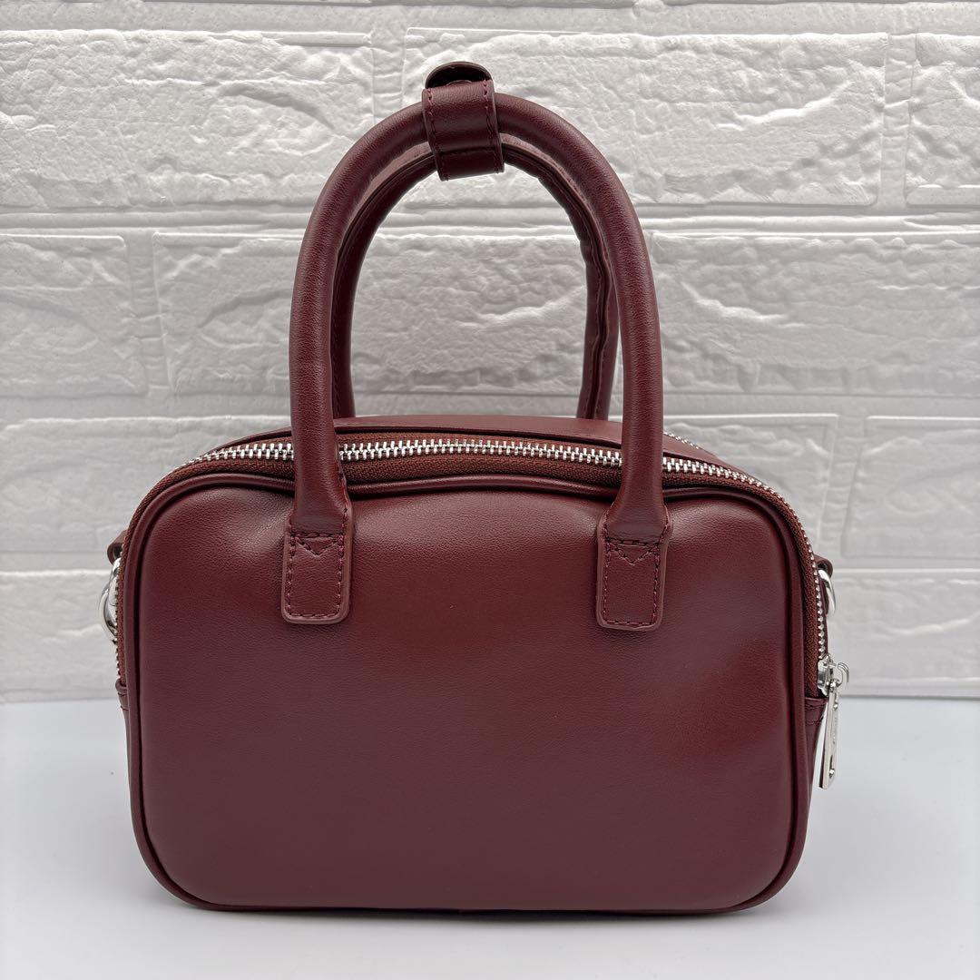 美品✨AWW サボテンレザー 2WAYミニボストンバッグ 即完モデルRED