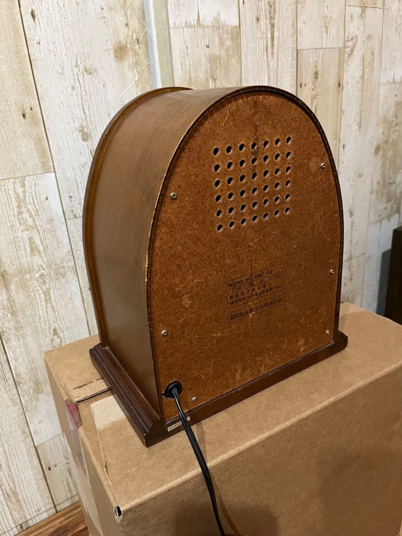 朝日放送 40周年記念品 松下電器製 AM FM レトロ調 ラジオ 中古品