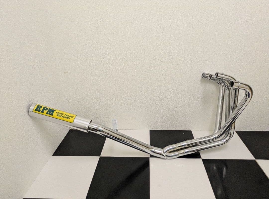 セール中 ゼファー400 PRMタイプゼファー400X 4-2-1マフラーメッキ プリティー製 ゼファー400 流 タイプ2 4-2-1 マフラー メッキ