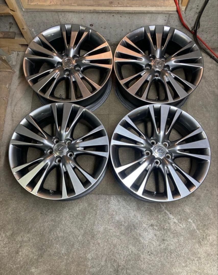 9*9様 Lexus 19インチ 5スポークホイール 鍛造 軽量 LEXUS レクサス LM500h EXECUTIVE 純正 中古ホイール 4本 7J