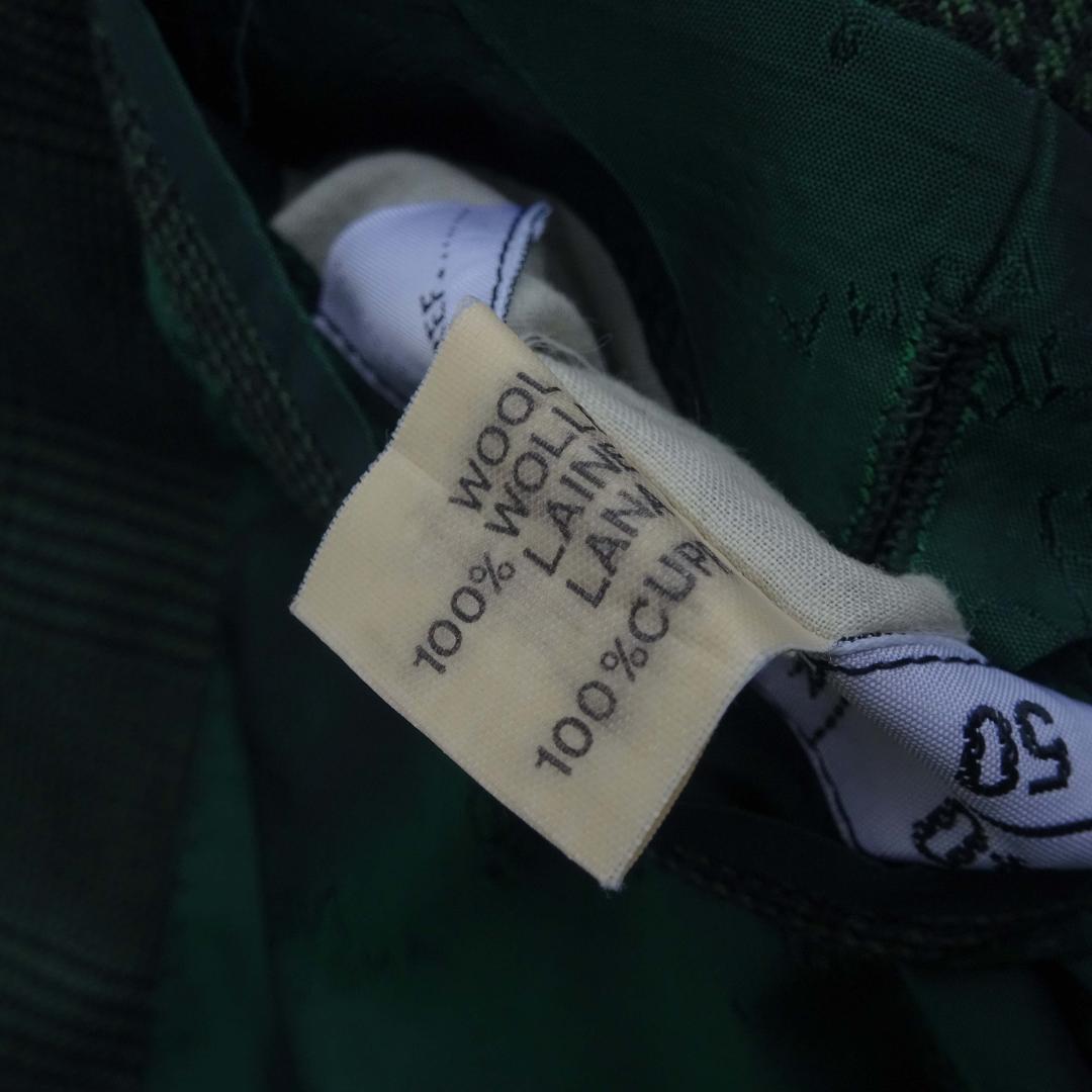 イタリア製赤タグ ブリオーニ Romaダブルスーツグレンチェックグリーン