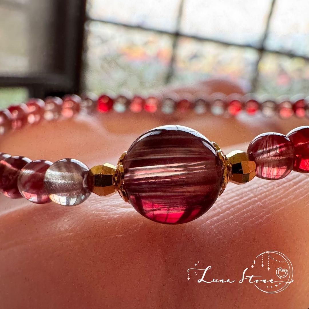 ハイクオリティ アンデシン】光で変わる幻想的な彩り 天然石 ブレスレット